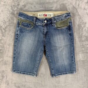 Vigoss Bermuda Denim Shorts Women's 7/8 - 29‎ Blue Jean Shorts